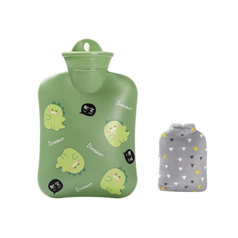 

Cartoon Hot Water Bottle Large Hot Water Bag with Cover Cold-proof Heat Preservation Hot Water Bottle for Winter Warm