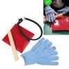 Bordtennisgummi Manuell Kutter Buesknivsett For Bordtennisracket Gummi Klippemaskin Med Rull + Hansker