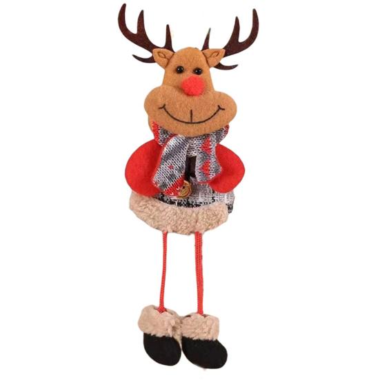 

Декоративное милое рождественское украшение с шнурком Санта-Клаус Снеговик Лось Рождественская елка C