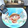 Spy X Family Round Area Rug,Carpet Rug for Living Room Bedroom Sofa Playroom Decor,Non-slip Floor Mat