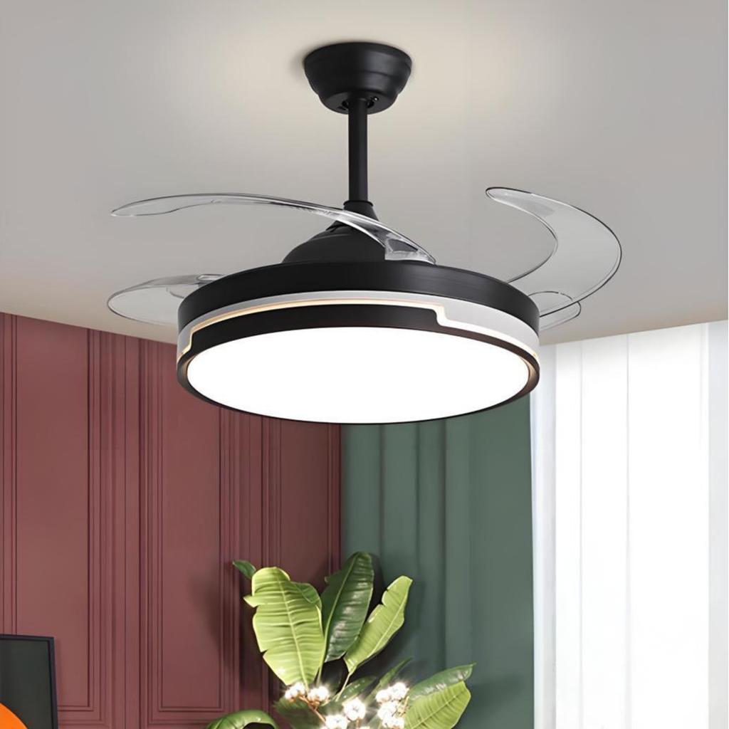 Modern Ceiling Fan with Variable Light for Living & Dining Rooms