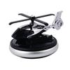 Solar-Powered Rotating Helicopter Car Air Freshener - Perfume Holder for Center Console
