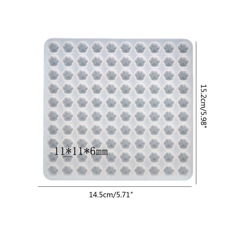 Handmade Mini Cat Paw Shape Wax Seal Stamp Silicone Mold For DIY Craft Adhesive Waxing Cards Envelope Mould Making Tool Supply