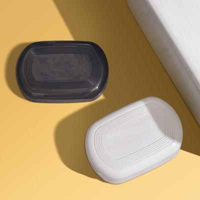 1Pc Portable Soap Dishes Plastic Soap Box Household Bathroom Drain Soap Tray Shower Room Soap Plate With Cover