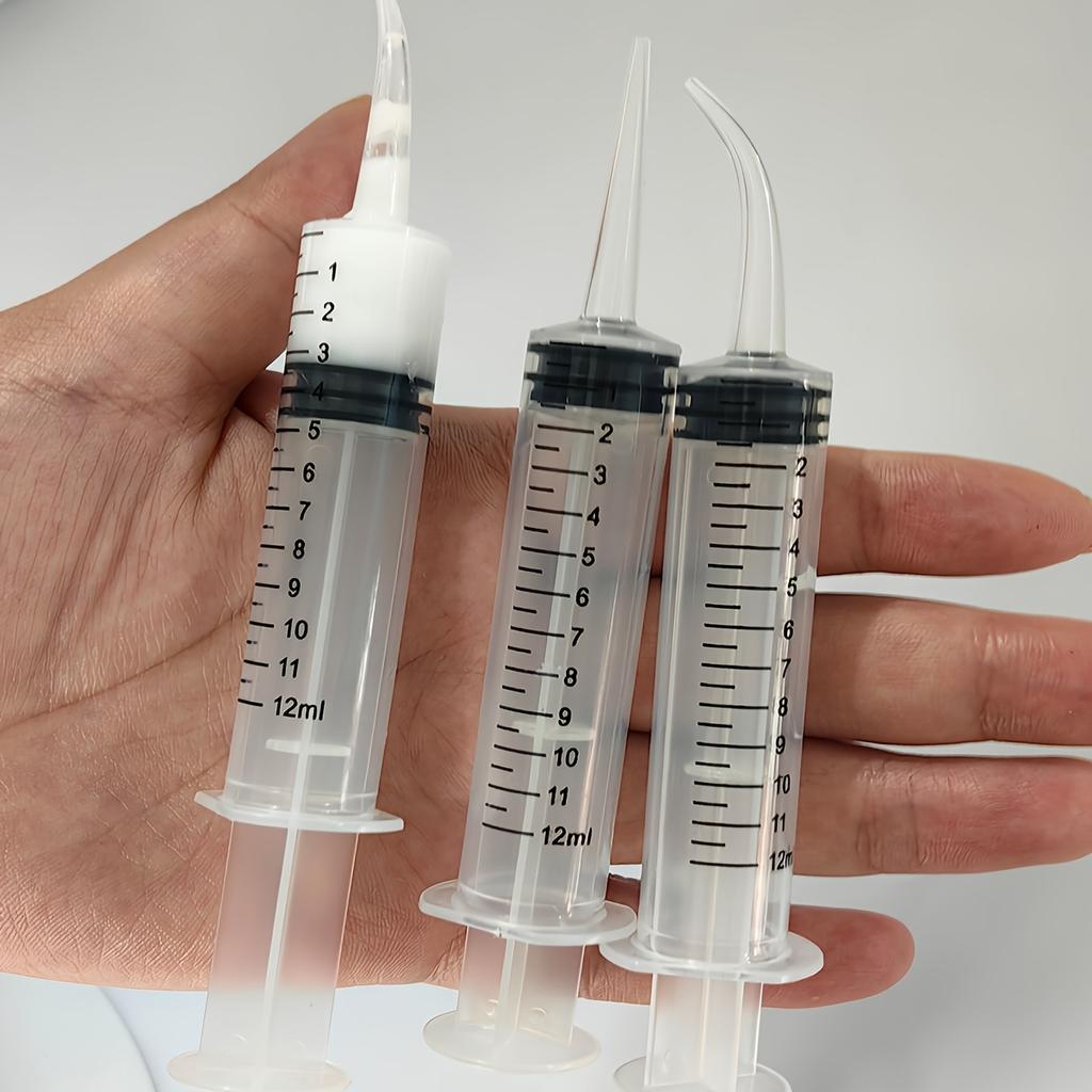 4-piece Set of 0.17 Oz Plastic Syringes for Dispensing Liquid Samples, Precise Dosing, Unscented,