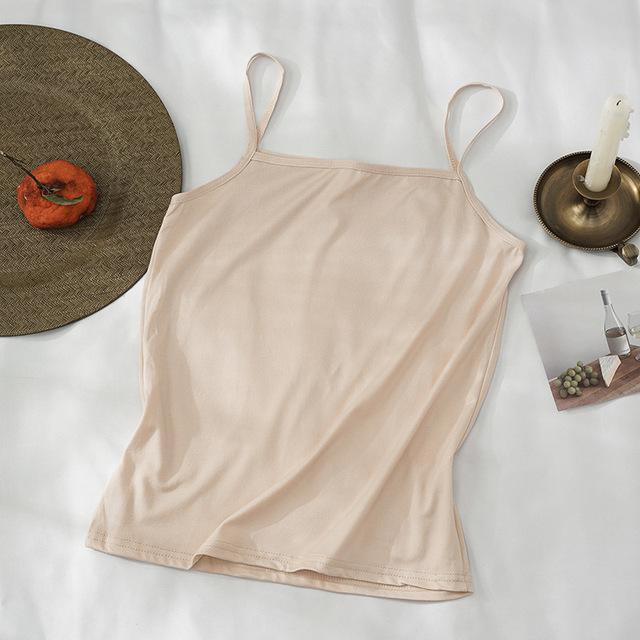 

Женские летние топы-кофточки из модала, укороченные топы без рукавов, облегающие футболки на бретельках, черно-белые плавки, бюстгальтеры, нижнее белье, майки, топы XL бежевый