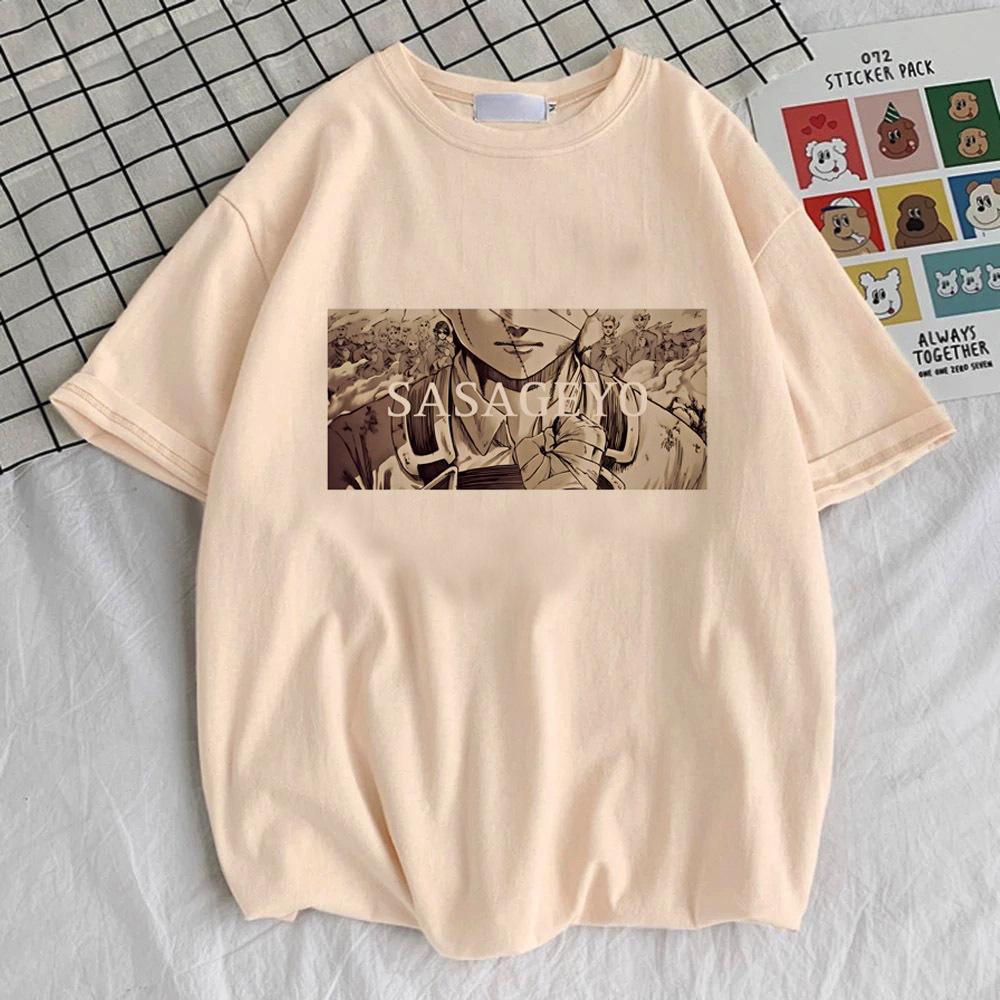 Attack on Titan tshirt girl Vintage Pop Culture Comfortable Digital top tees streetwear 2000s anime women Retro Pop Culture