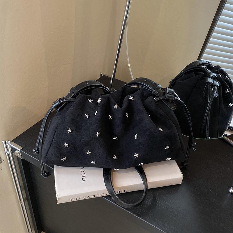 

New Gypsy Underarm Bag Women s Retro Style Simple Design Stylish Large Capacity Shoulder Handbag Crossbody Bag чёрный