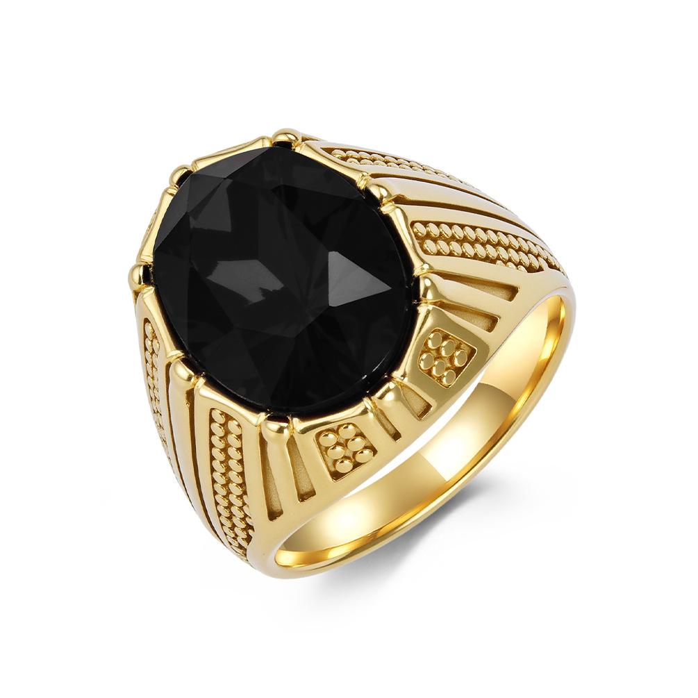 Anello da uomo in acciaio al tungsteno con intarsio di gemma di vetro, minimalista, di tendenza, da mignolo, per uomo, moderno, maschile, gioiello per il compleanno