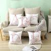 45X45Cm Pink Letter Cushion Pillowcase Decorative Sofa 40X40Cm Pillow Cases Autumn Decoration