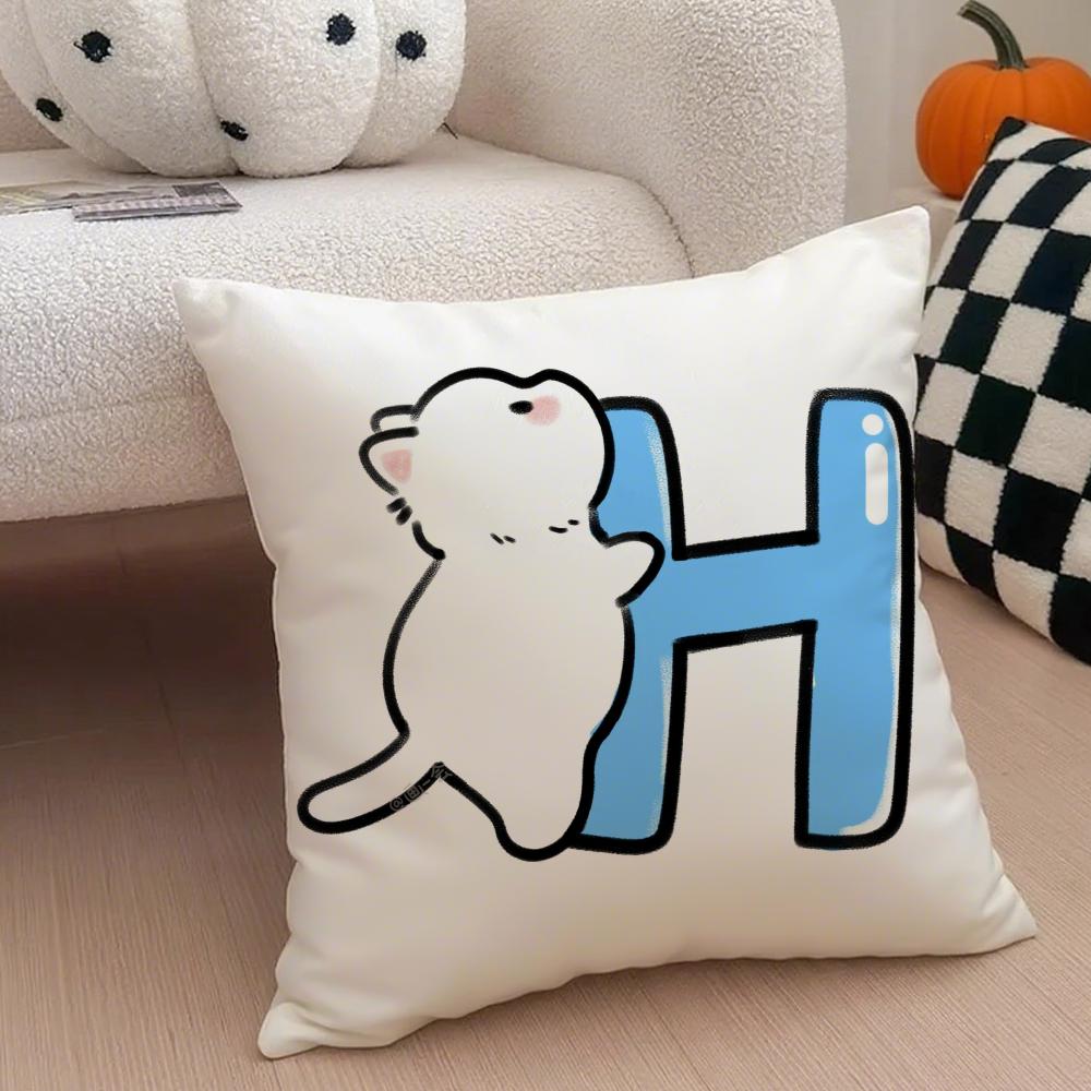 

Cute Custom Art Cat Personalised Cushion Cover Throw Pillow Cover Hidden Button Durable Polyester Chair Cushion 30X30cm