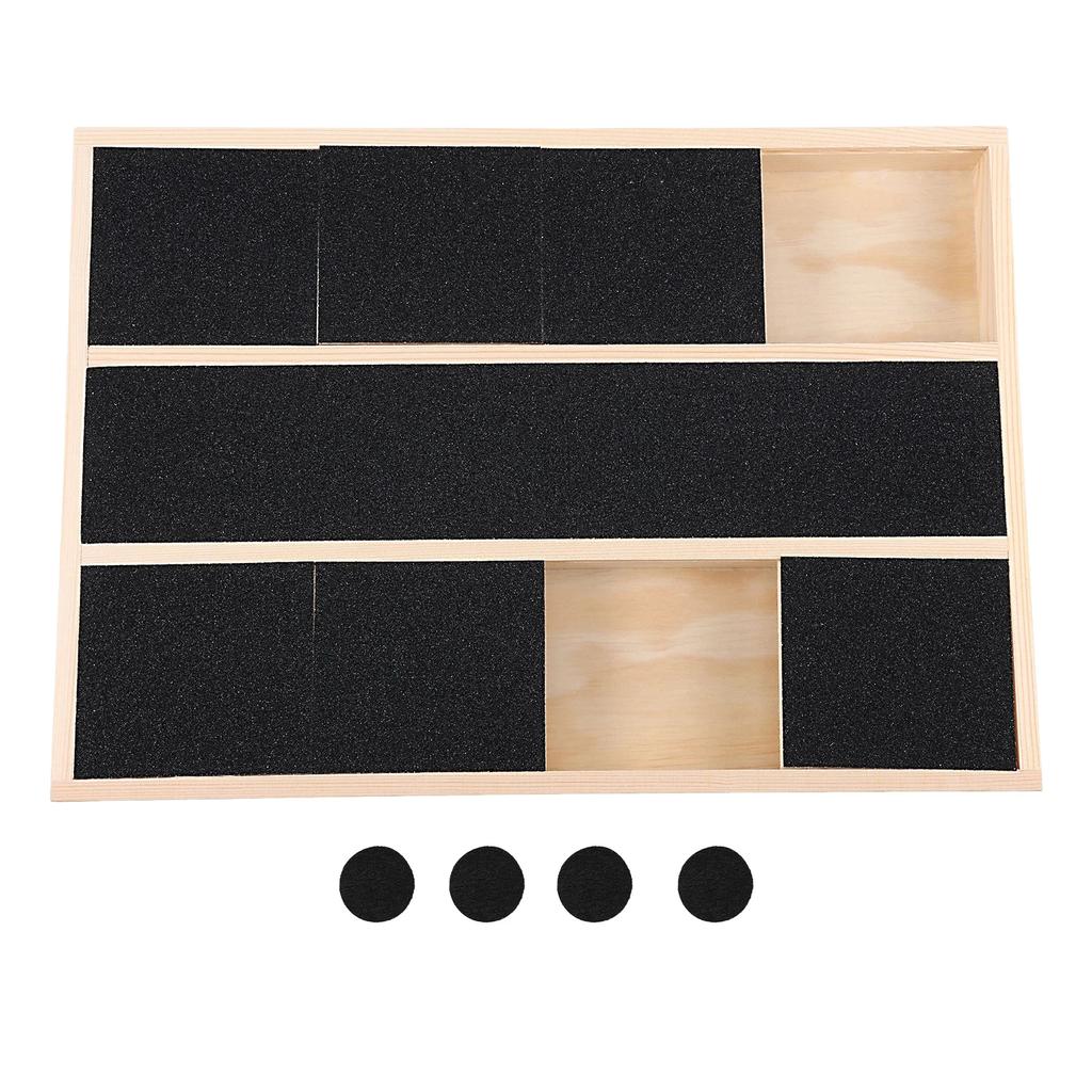 Wooden 3/6 Grids Dog Nail Scratching Board with Snack Box Puppy Claw Grooming Tool Dog Scratch Pad Pet Dogs Grooming Accessories