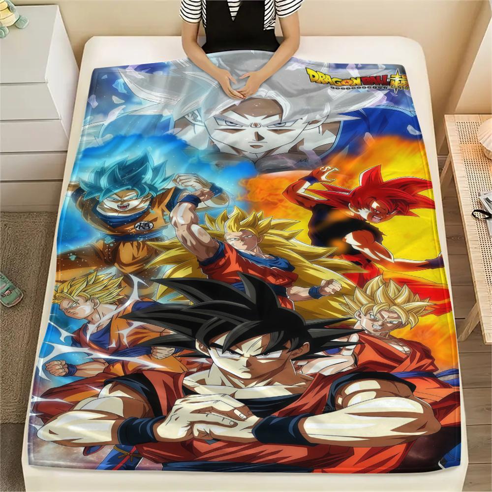 

Dragon Ball Super Print Flannel Blanket, Warm for Sofa Bed Chair Picnic Travel, Bedroom Decorative Throw -HE7 75x90cm