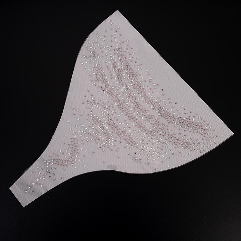 1PC Portable  Fix Rhinestone Crystal Transfer  Versatile Bling Stone Neckline Iron On Transfer Patch
