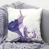 Re Zero Infinity Emilia Cute Anime GGirl  Pillow Covers Home Sofa Cushion Covers and Aecorative Custom