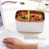 1.8L Electric Lunch Box,Stainless Steel Portable Heated Lunch Box Faster Food Warmer Removable Stainless Container for Car Home