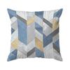 Blue Geometric Stitching Cushion Covers Pillowcase Home Decor Bedroom Sofa Cushion Cover Living Room Car Home Decor
