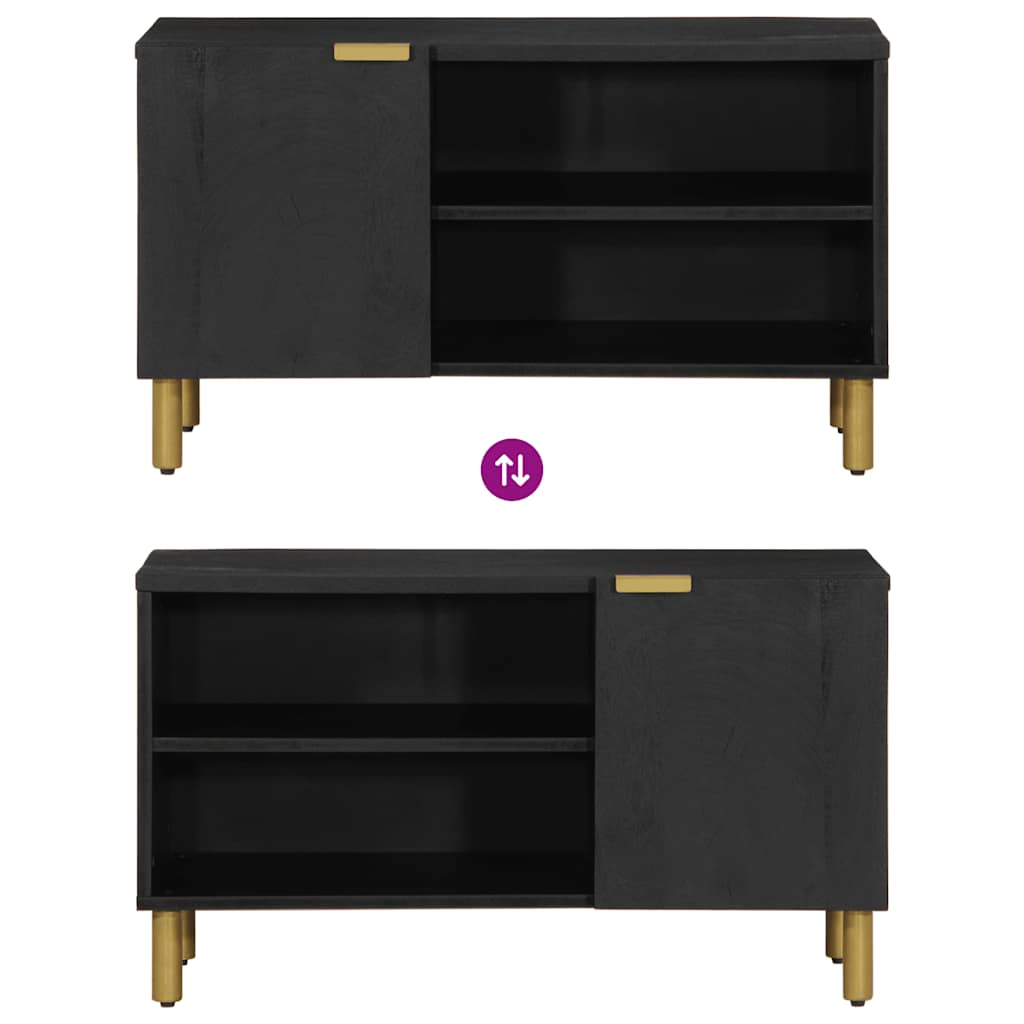 TV Cabinet Black 80 x 33 x 46 cm Particleboard