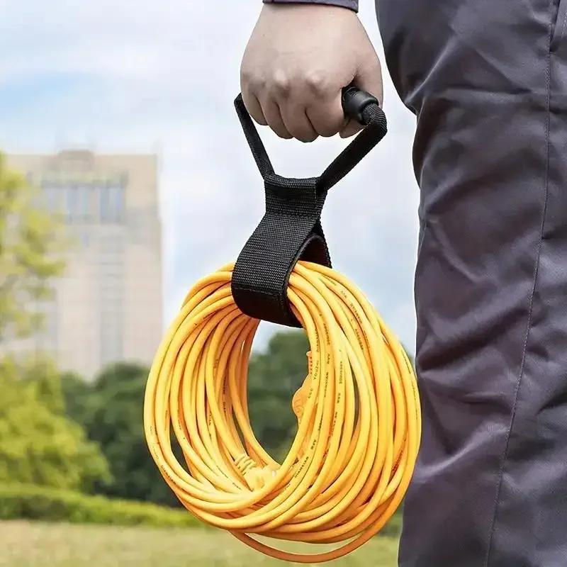 Extension Cord Organizer, Multipurpose Heavy-Duty Storage Strap with Handle, Fit Garages, RV and Boat Storage and Organization