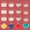 10Pcs Candle Making Candle Mold Heat-Resistant Candle Cup Holder DIY Art Candle Wicks  Wedding