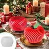 Stampo in Silicone per Torta Mousse di Mele Forma Frutta Fai-da-te Teglia per Cottura Cioccolato Fondente Stampo Antiaderente per Gelatina per Decorazione Pasticceria