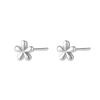 Sterling Silver Mini Flower Stud Earrings for Women - Sweet, Versatile, Cartilage-Friendly.