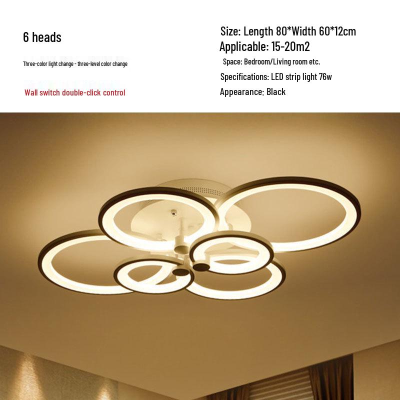 Irregular Shape LED Ceiling Light: Creative Round Fixture for Bedroom & Living Room