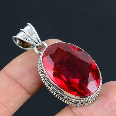 Honey Citrine Gemstone Pendant Solid 925 Sterling Silver Pendant Jewelry Gift For Unisex
