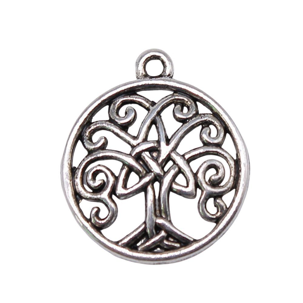 Tree Of Life Charms Antique Round Pendants For Spiritual DIY Jewelry