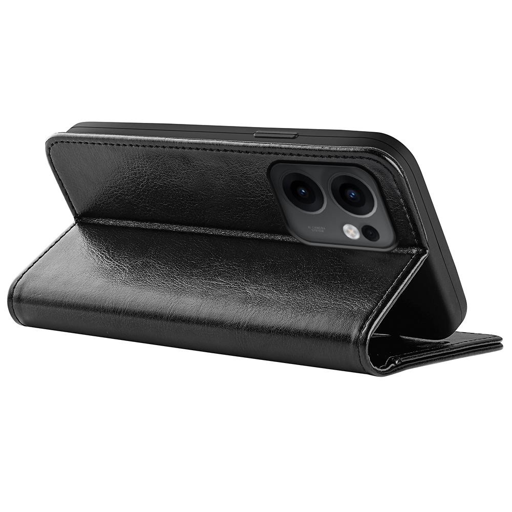 For Oppo Reno13 F 5G Wallet Case Crazy Horse Texture Stand Leather Phone Cover