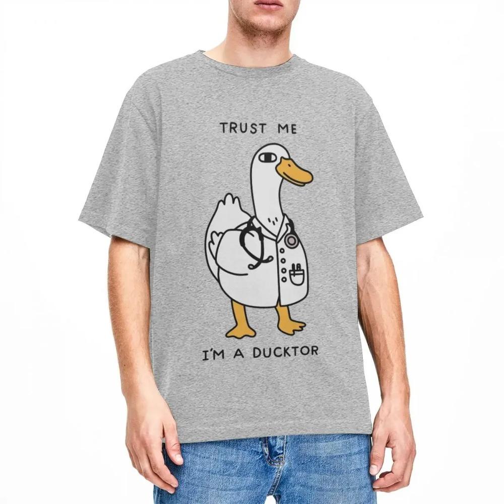 Quack Duck Doctor Men Women T Shirt Humor Joke Apparel Vintage Tees T-Shirt Big Size Clothes