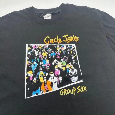Cirle Jerks Group Sex Album Black Short Sleeve Unisex Tshirt Vtg S5XL Unisex T-Shirt
