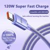 120W Super Fast Charging 6A Data Cable Suitable for Type-c Flash Charging Wire Fabric Design