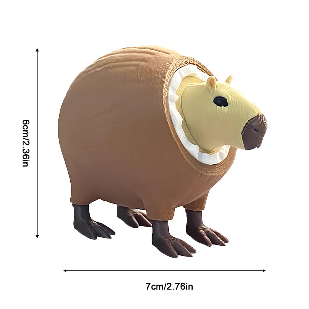 Creative Articulated Figure Tungtungtung Sahur 3D Printing Wood Stick Man Figurine Desktop Arm Movable Action Figure Collectible