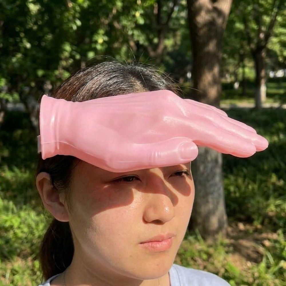 Funny Hand Shaped Visor UV Protection Palm Visor Headband Unisex Palm Shaped Sun Hat Pool Party