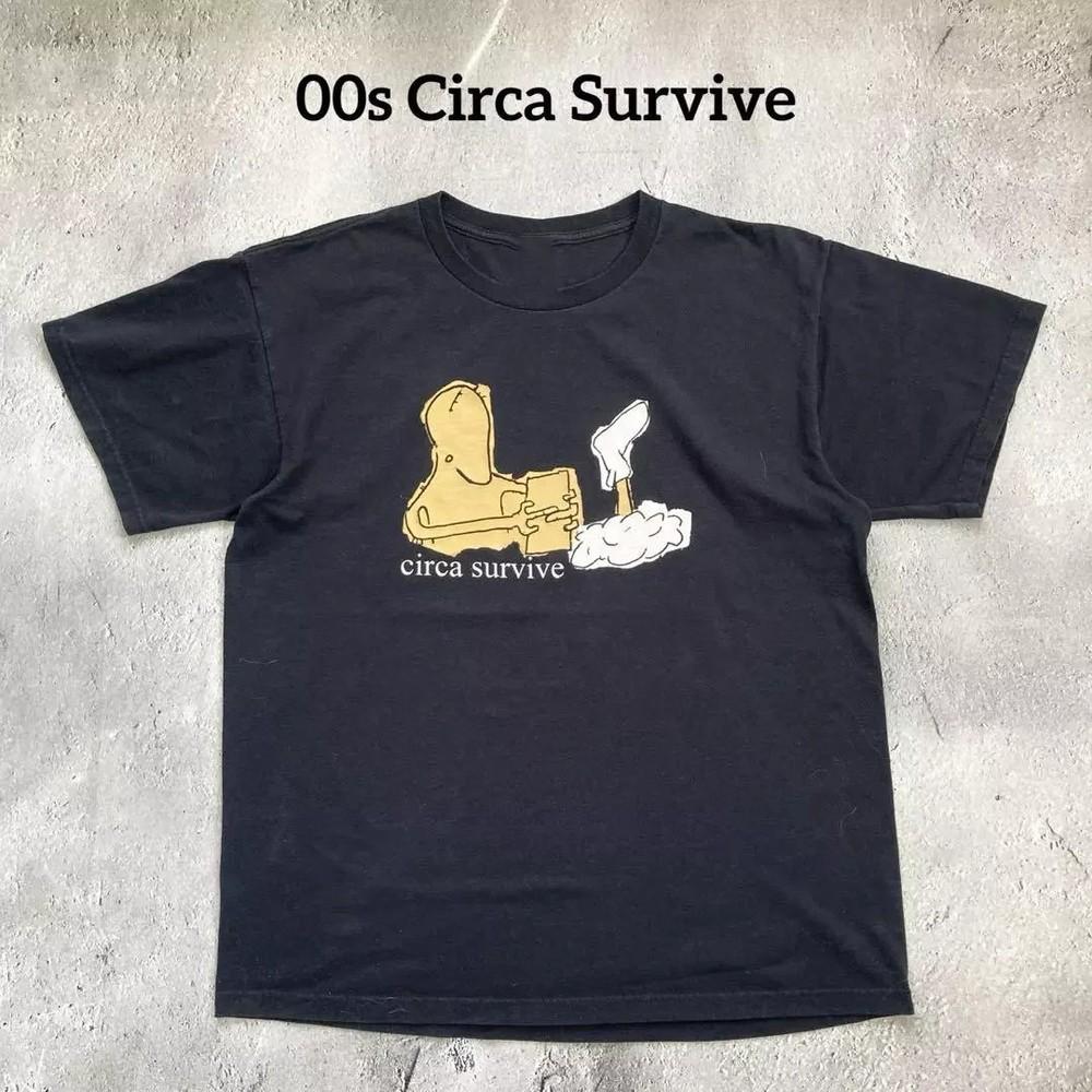 Circa Survive Band Reprinted Black Cotton T-shirt SIZE S-5XL HD843 Unisex T-Shirt S