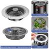 Kitchen Sink Drain Strainer,Stainless Steel Pop Up Sink Stopper,Anti-Clogging Sink Strainer Plug,Kitchen Sink Accessories