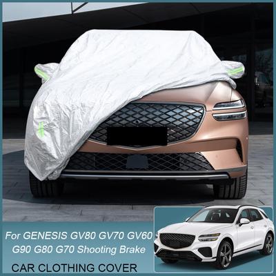 Pokrowiec na samochód deszcz mróz śnieg kurz wodoodporny dla GENESIS G70 Sedan strzelanie hamulec IK G80 RG3 G90 RS4 GV60 JW GV70 JK1 GV80 JX1