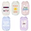 Soft Cotton Pet Sleeveless Vest Solid‑Color Breathable Cat Shirts Comfortable Wear‑Resistant Home Clothes