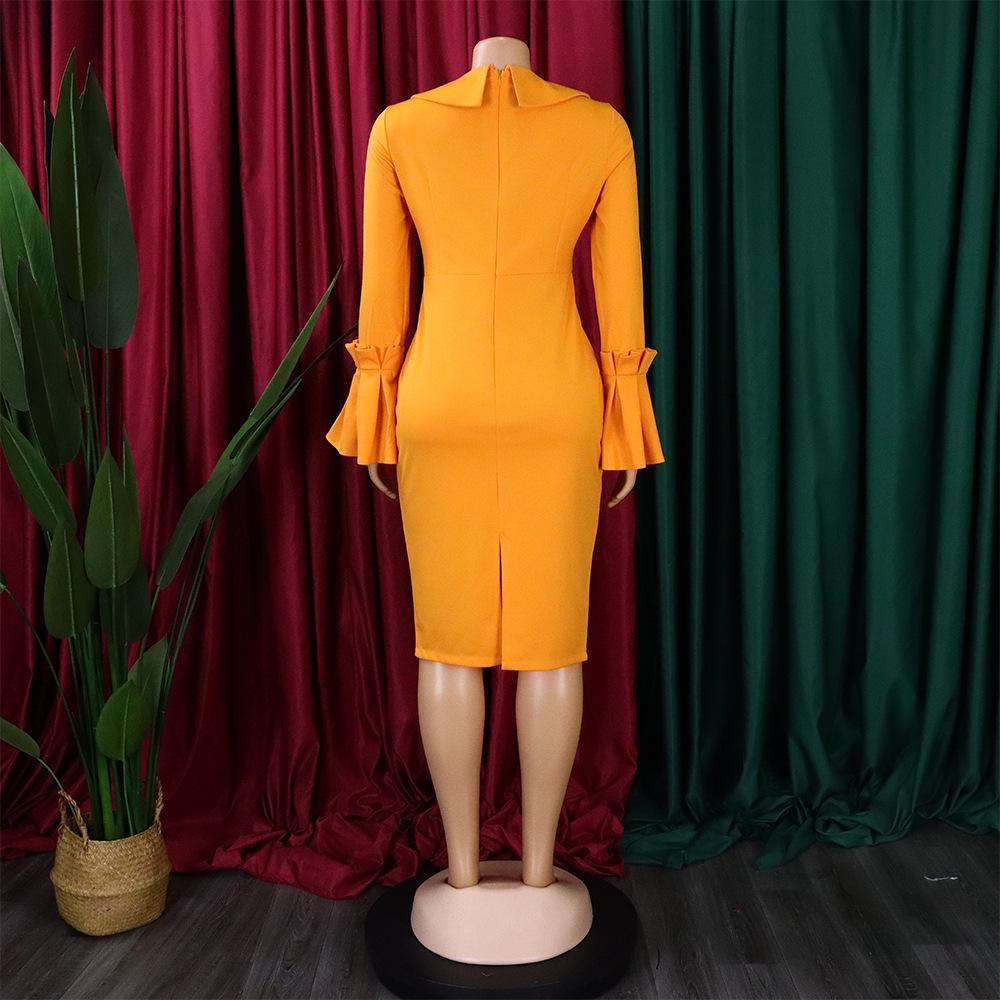 Plus Size Women's Bodycon Pencil Skirt Dress - African Fashion Temperament