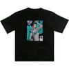 ZERONNEESTUDIO Men's Haikyuu!! Iwaizumi Hajime Printed Short Sleeve Unisex Shirt Mens Women 100% Cotton T-Shirts Black