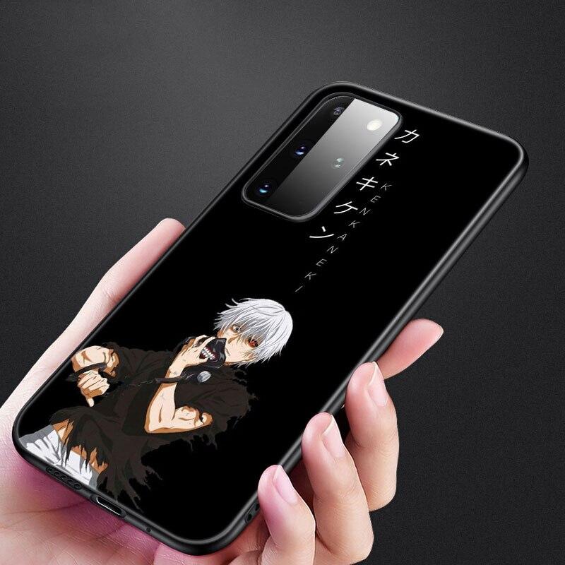 Anime Tokyo Ghoul Telefon Fall Für Samsung Galaxy S20 S21 FE S10 Lite Hinweis 20 10 Lite S8 S9 S10E S10 Plus ultra Schwarze Weiche Abdeckung