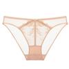 Sexy French Style Lace Bow Mesh Plus Size Low Waist Butt Lifting Womens Briefs