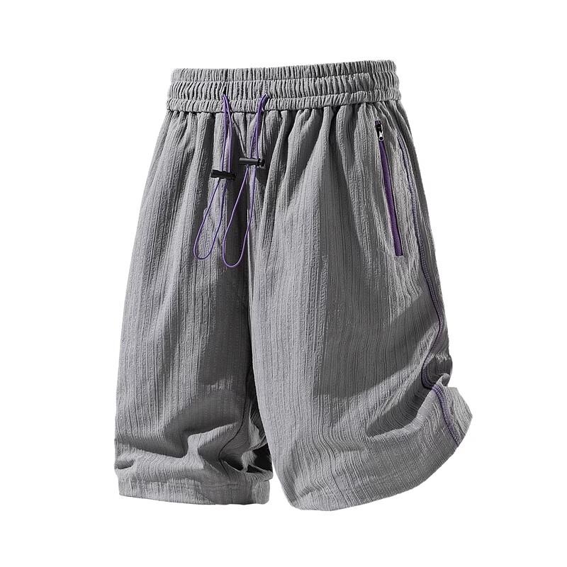 WRPCE Men s Textured Drawstring Summer Shorts M