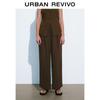 UR Women's Retro Casual Elastic Waist Wide Leg Pants
