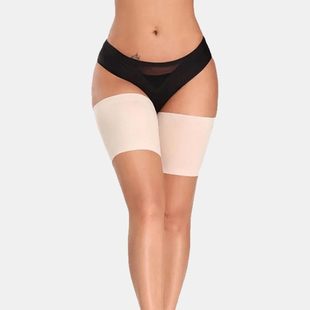 Fasce Cosciali in Silicone ad Alta Elasticità Anti-Sfregamento per Donne, Cinghie Protettive per Gambe Antiscivolo, Anti-Aggancio Senza Arrotolamento