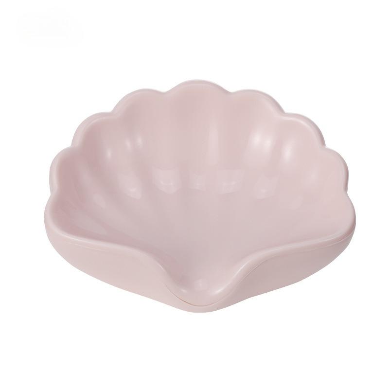 Nordic Style Seashell Soap Dish, Bathroom Soap Holder Multipurpose Cosmetic Jewelry Organizer White Desktop Decor