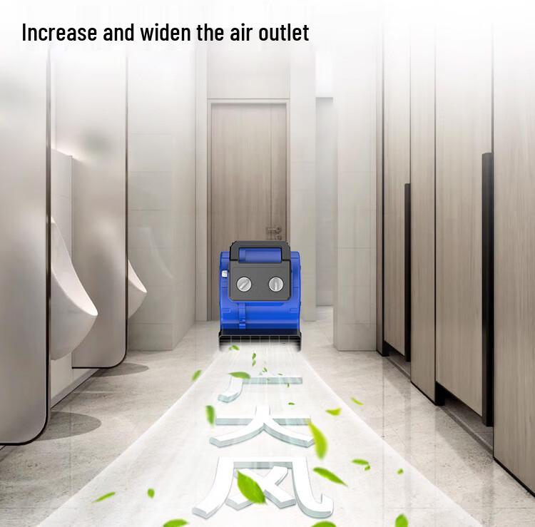 Dual Wind Floor Dryer with Timer - Hot & Cold Carpet and Toilet Blower