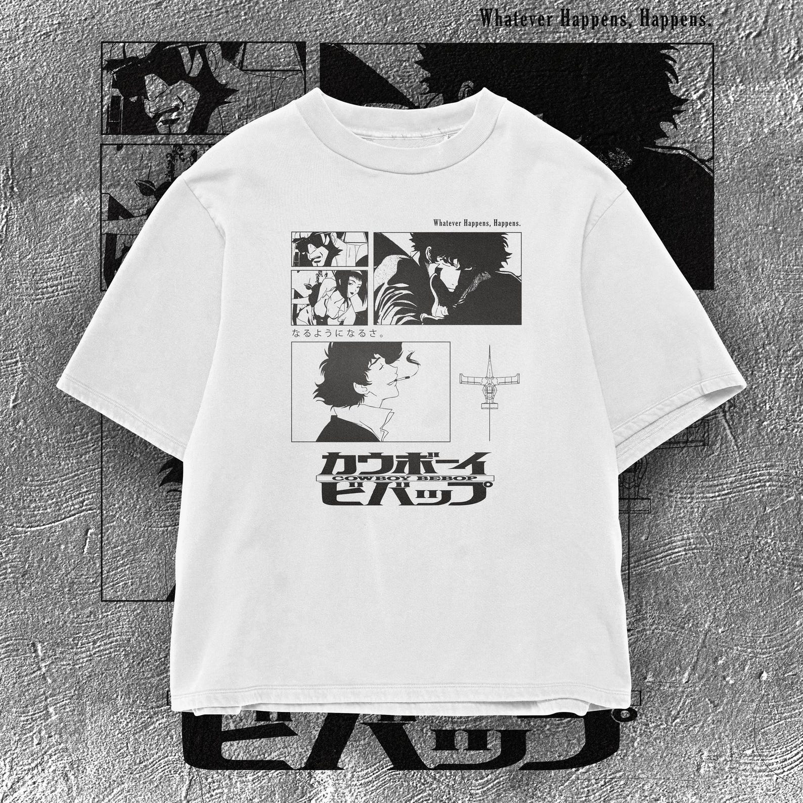 Cowboy Bebop T-Shirt: Spike Spiegel Anime Tee - 90s Manga Style 2XL
