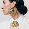 Vintage Big Eyes Dangle Earrings Resin Eyes Earring Corsage Fashion Eye Brooch  For Women Jewelry